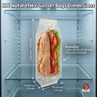 NatureFlex™ Clear Gusseted Heat Seal Bags | Home Compostable & Plastic-Free
