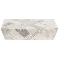 N5 Long Newsprint Biodegradable Compostable Fish & Chip Boxes x 39