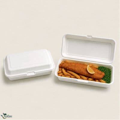 N5 Long Sugarcane Takeaway Food Boxes 12 x 6
