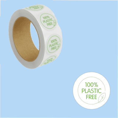 N50 Biodegradable Compostable Plastic Free Food Sticker Labels x 500