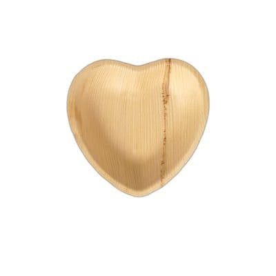 N6 Palm Leaf Disposable Biodegradable Heart Plates 6