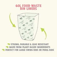 N60 Greenaware Biodegradable Compostable Waste Bin Bags 45-60L