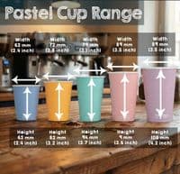 N62 Pastel Biodegradable Compostable Espresso Cups 4oz – Single Wall (Pack of 50)