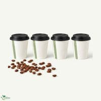 N62 Single Wall Biodegradable Compostable Disposable Hot Drink Cups | 4oz | Pack of 50