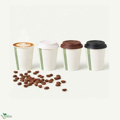 N62 Single Wall Biodegradable Compostable Disposable Hot Drink Cups | 4oz | Pack of 50