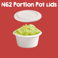 N62 Sugarcane Standard Compostable Hot & Cold Sample Portion Pot Cups 2oz