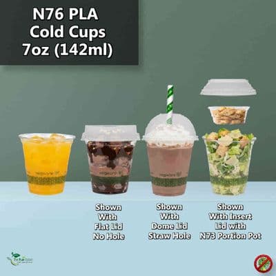 N71 PLA Corn Biodegradable Compostable Cold Cups | Small | 7oz (142ml)