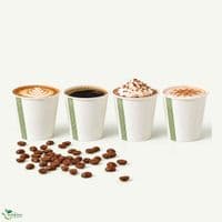 N72 Single Wall Biodegradable Compostable Disposable Hot Drink Cups | 6oz | Pack of 50