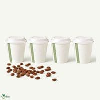 N72 Single Wall Biodegradable Compostable Disposable Hot Drink Cups | 6oz | Pack of 50