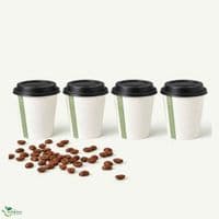 N72 Single Wall Biodegradable Compostable Disposable Hot Drink Cups | 6oz | Pack of 50