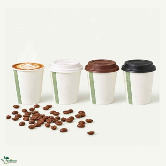 N72 Single Wall Biodegradable Compostable Disposable Hot Drink Cups | 6oz | Pack of 50