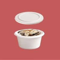 N76 Bulk Sugarcane Large Compostable Hot & Cold Sample Portion Pot Cups 4oz x 1500