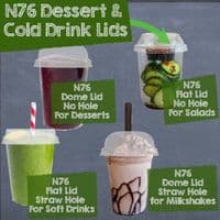 N76 Corn Biodegradable Compostable Deli & Dessert Cups x 50