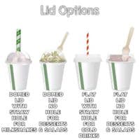 N76 Paper Medium Compostable Cold Food & Drink Cups 12oz x 50