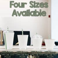 N76 Paper Standard Compostable Cold Food & Drink Cups 9oz (Pack of 50)