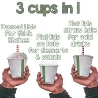 N76 Paper Standard Compostable Cold Food & Drink Cups 9oz (Pack of 50)