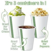 N76 Paper Standard Compostable Cold Food & Drink Cups 9oz (Pack of 50)