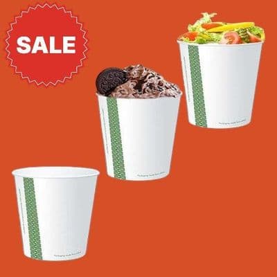 N76 Paper Standard Compostable Cold Food & Drink Cups 9oz (Pack of 50)