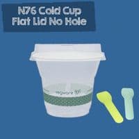 N76 PLA Biodegradable Compostable Cold Cup Lids | Fits N76 Cups