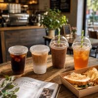 N76 PLA Biodegradable Compostable Cold Cup Lids | Fits N76 Cups