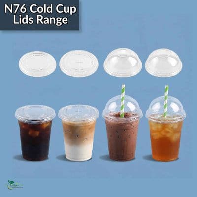 N76 PLA Biodegradable Compostable Cold Cup Lids | Fits N76 Cups