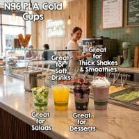 N76 PLA Corn Biodegradable Compostable Cold Cups | Small | 7oz (142ml)
