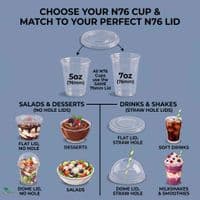N76 PLA Corn Biodegradable Compostable Cold Cups | Small | 7oz (142ml)