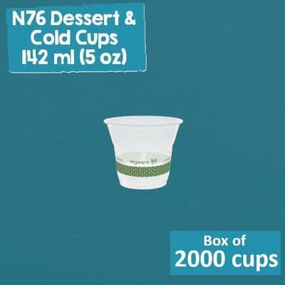 N76 PLA Corn Cold Cups 5oz – Biodegradable & Compostable (Case of 2000)
