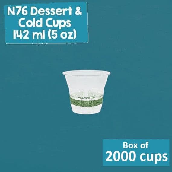 N76 PLA Corn Cold Cups 5oz – Biodegradable & Compostable (Case of 2000)