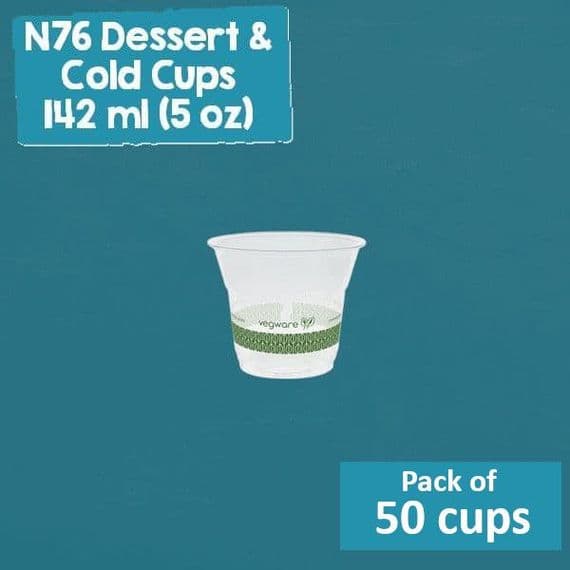 N76 PLA Corn Cold Cups 5oz – Biodegradable & Compostable (Pack of 50)