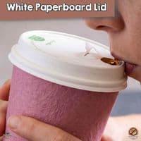 N79 CPLA Biodegradable Compostable Hot Drink Lids | Fits 8-10oz Cups