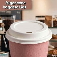 N79 CPLA Biodegradable Compostable Hot Drink Lids | Fits 8-10oz Cups