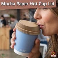N79 CPLA Biodegradable Compostable Hot Drink Lids | Fits 8-10oz Cups