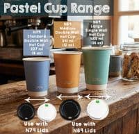 N79 CPLA Biodegradable Compostable Hot Drink Lids | Fits 8-10oz Cups