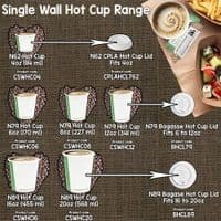 N79 CPLA Black Disposable Biodegradable Compostable Hot Cup Lids 79mm x 50
