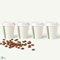 N79 Single Wall Biodegradable Compostable Disposable Hot Drink Cups 8oz | Pack of 50
