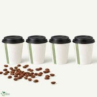 N79 Single Wall Biodegradable Compostable Disposable Hot Drink Cups 8oz | Pack of 50