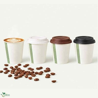 N79 Single Wall Biodegradable Compostable Disposable Hot Drink Cups 8oz | Pack of 50