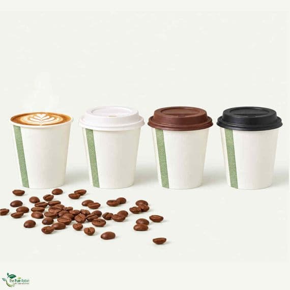 N79 Single Wall Biodegradable Compostable Disposable Hot Drink Cups 8oz | Pack of 50