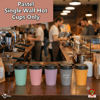 N89 16oz Compostable Coffee Cups | Single Wall Hot Cups (455ml)