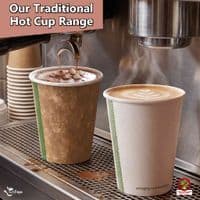 N89 16oz Compostable Coffee Cups | Single Wall Hot Cups (455ml)