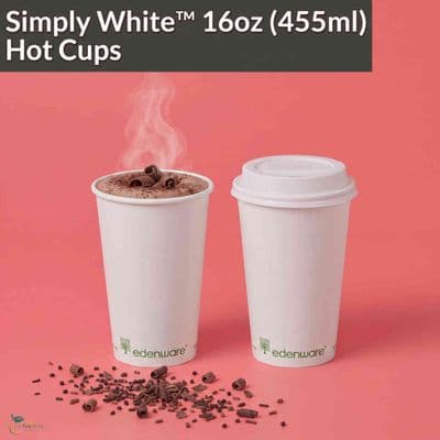 N89 Biodegradable Compostable Hot Cups | Single Wall | 16oz (455ml)