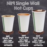 N89 CPLA White Biodegradable Compostable Disposable Hot Drink Cup Lids | Fits 12 to 20oz Hot Cups