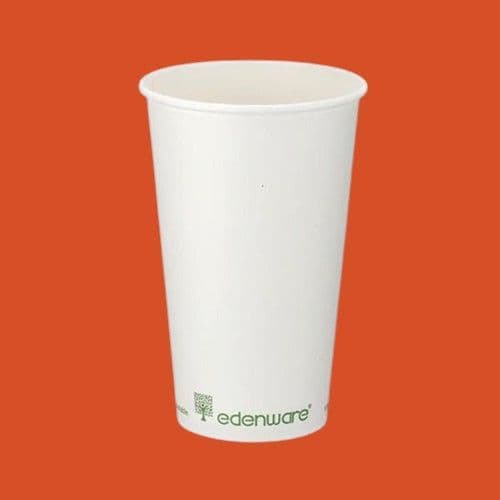 N89 Large SW Biodegradable Compostable Disposable Hot Cups & Lids 16oz (Box of 1000)