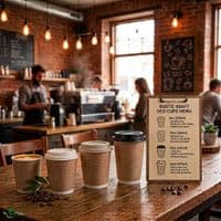 N89 Medium Kraft Double Wall Compostable Disposable Hot Cups 12oz | Pack of 25