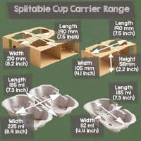 N89 Medium Kraft Double Wall Compostable Disposable Hot Cups 12oz | Pack of 25