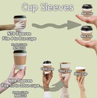 N89 Medium Kraft Double Wall Compostable Disposable Hot Cups 12oz | Pack of 25
