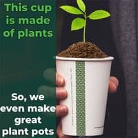 N89 Medium Kraft Double Wall Compostable Disposable Hot Cups 12oz | Pack of 25