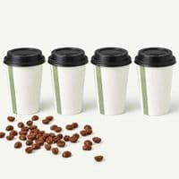 N89 Single Wall Biodegradable Compostable Disposable Hot Drink Cups | 16oz | Pack of 50