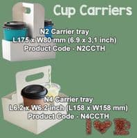 N89 Single Wall Compostable Disposable Hot Drink Cups 12 to 16oz (Pack of 50)